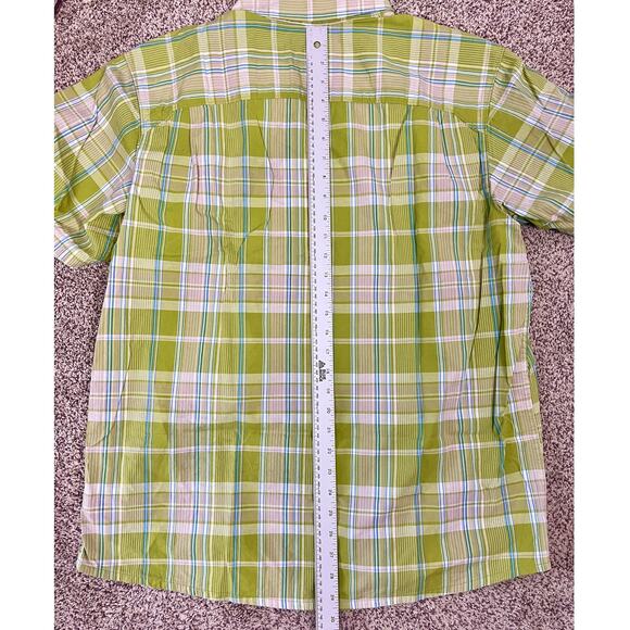 Columbia Mens L Outdoors Fishermancore Coastal Nautical Plaid Button-Up Shirt - Picture 10 of 10